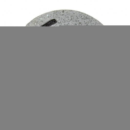 28" X 28" X 2" Gray Round Modern Spiral Wall Art
