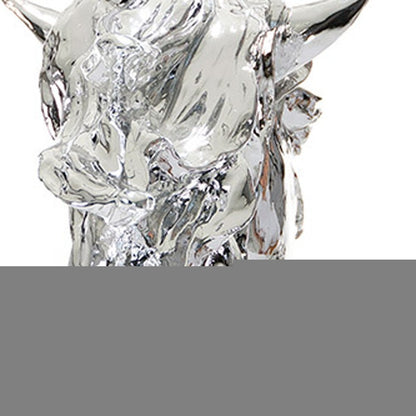 11" Silver Glass Figurine Tabletop Sculpture