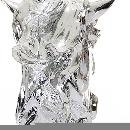11" Silver Glass Figurine Tabletop Sculpture