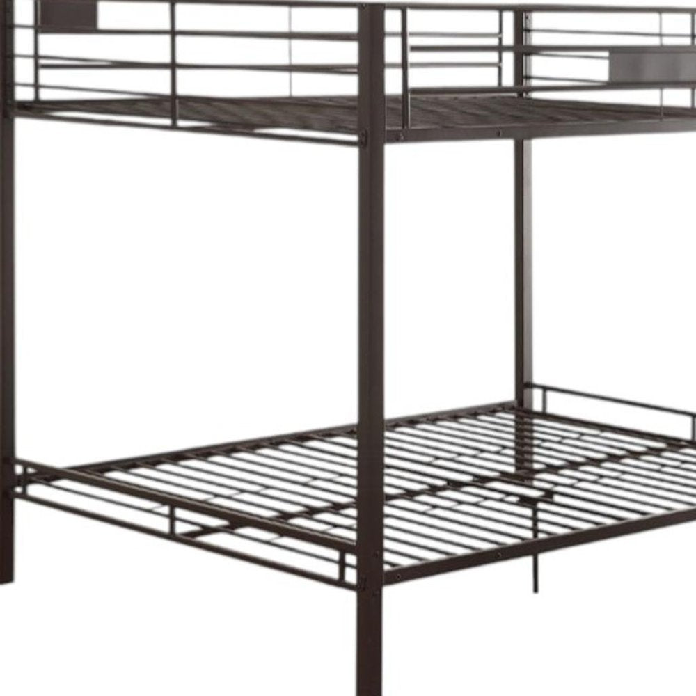 Black Queen Over Queen Bunk Bed