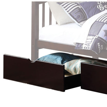 Dark Brown Twin Contemporary Bunk Bed