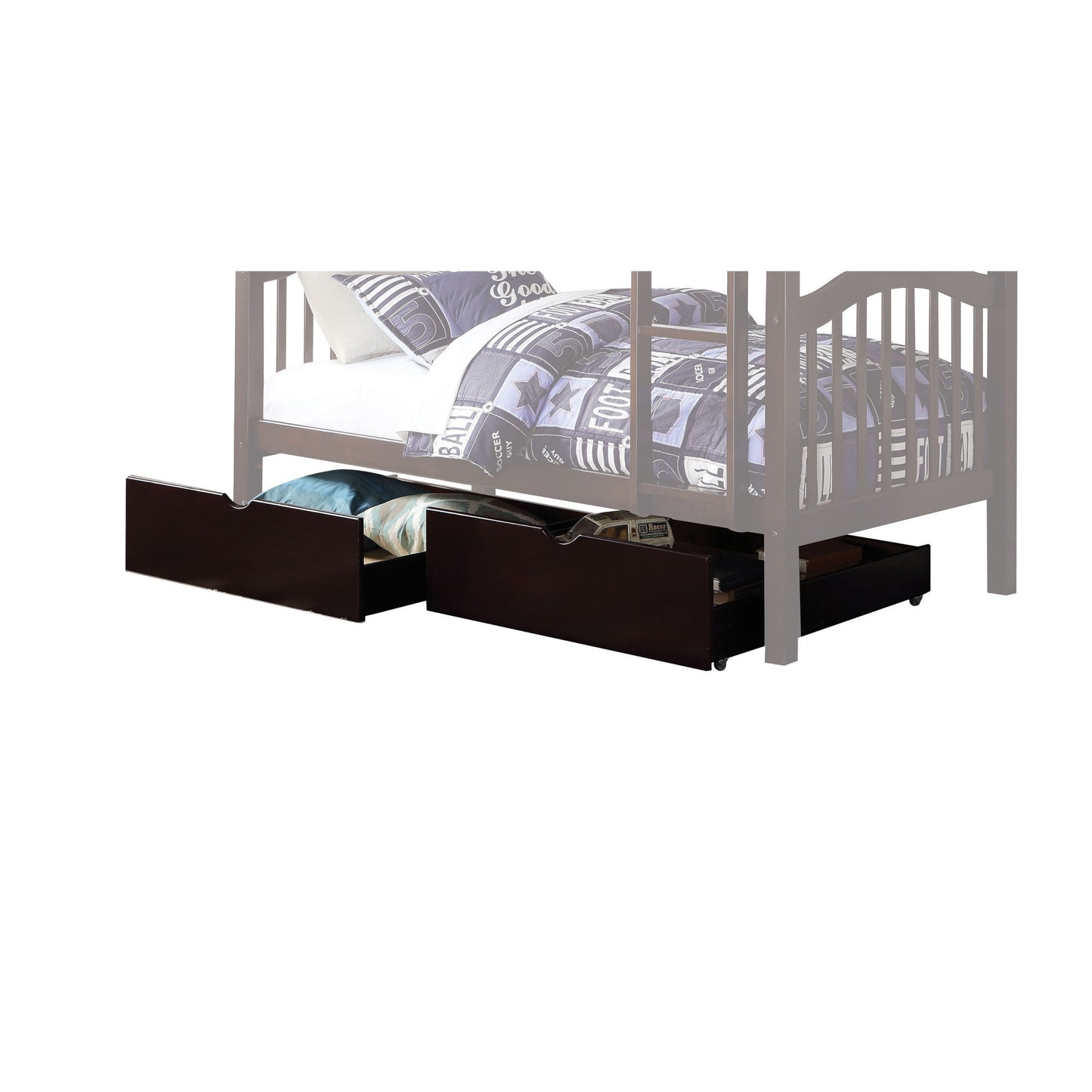 Dark Brown Twin Contemporary Bunk Bed