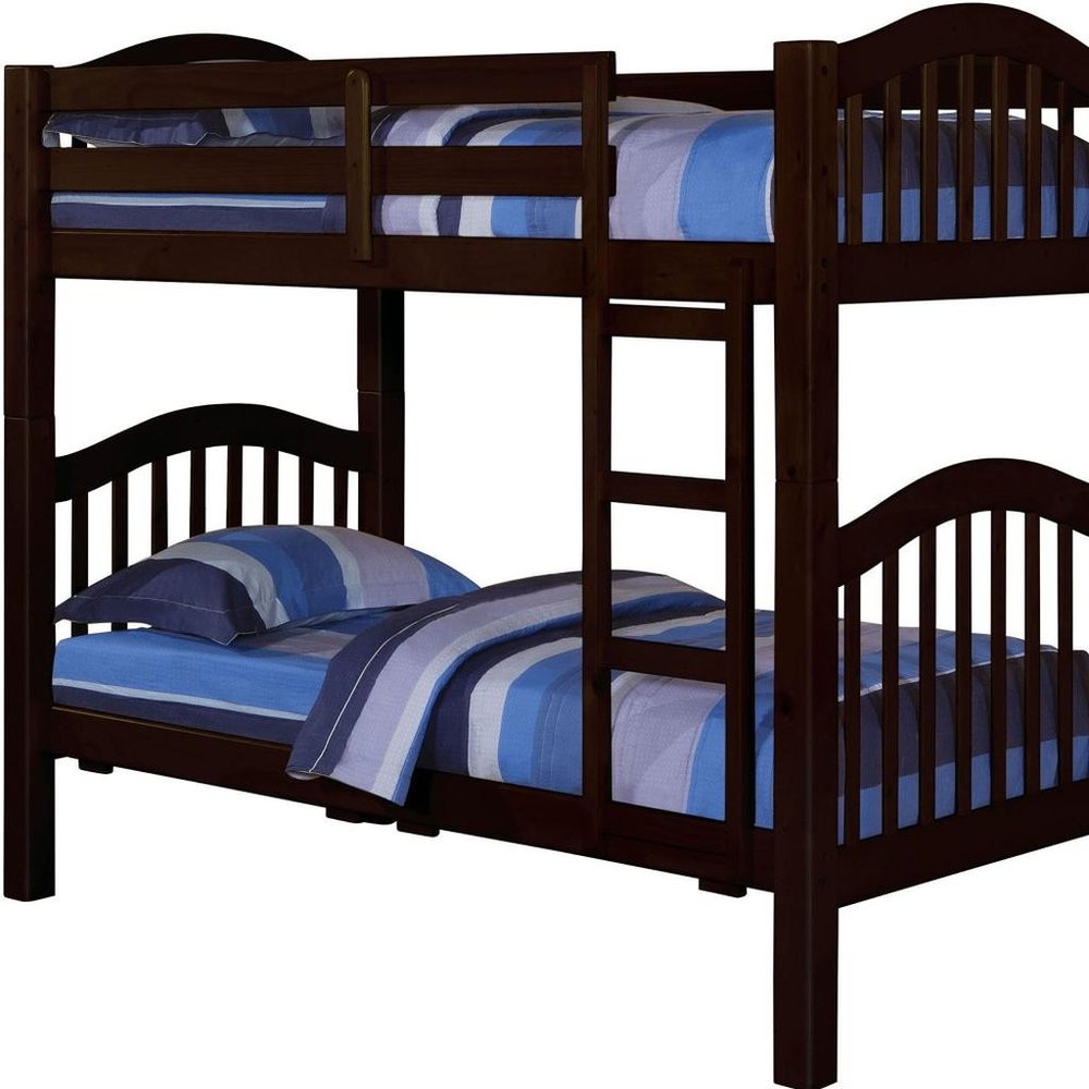 Espresso Twin Over Twin Bunk Bed