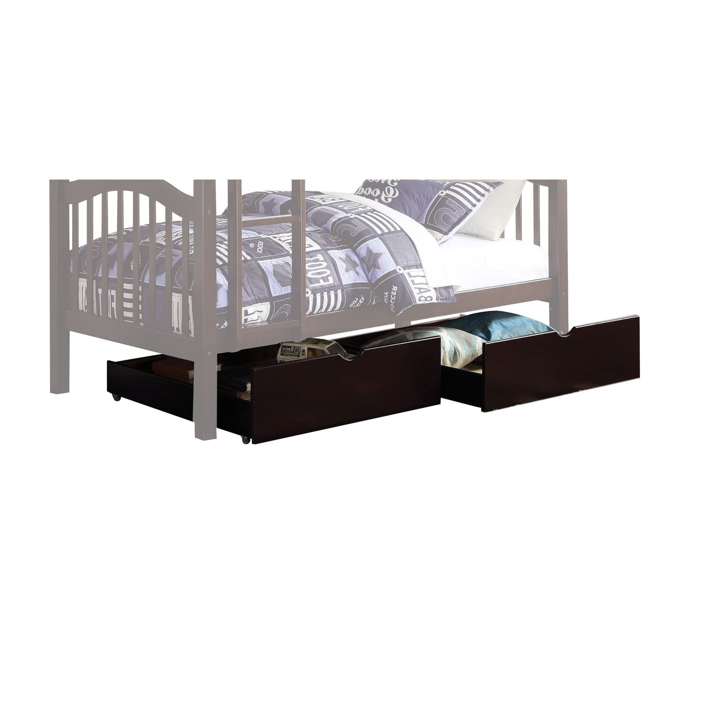 Dark Brown Twin Contemporary Bunk Bed