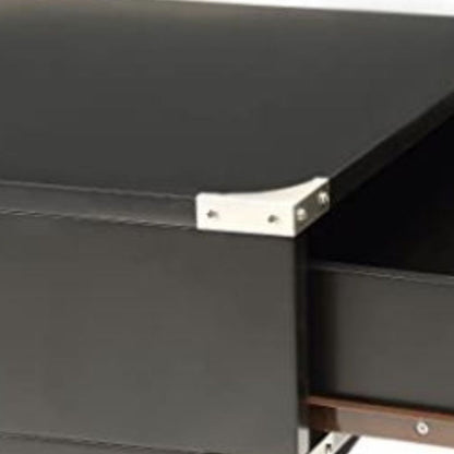 Modern White X Shape Wooden Storage End Table