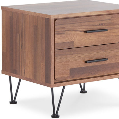 20" White Nightstand With Manufactured Wood Top