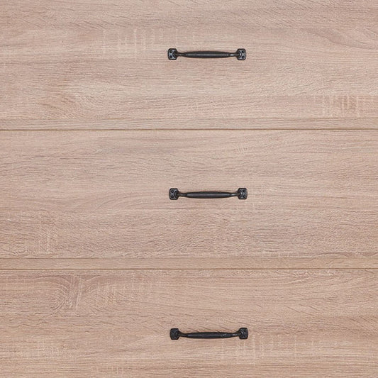 31" Oak Wood Five Drawer Dresser