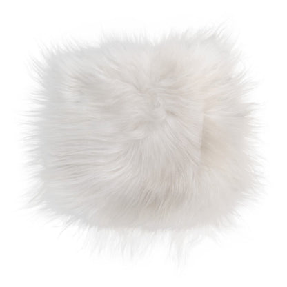 15" X 15" Gray And White Synthetic Animal Print Pad