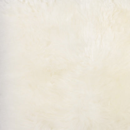 17" X 17" Taupe New Zealand Sheepskin Dining Chair Pad