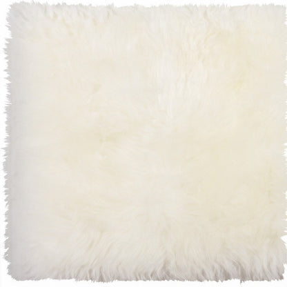 17" X 17" Taupe New Zealand Sheepskin Dining Chair Pad