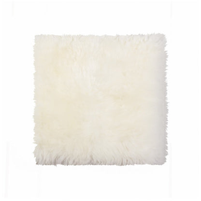 17" X 17" Taupe New Zealand Sheepskin Dining Chair Pad