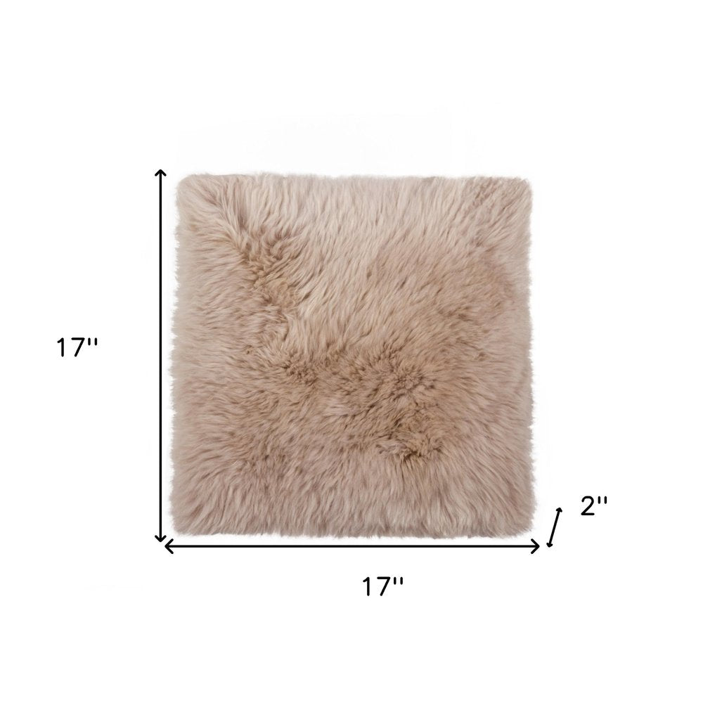 17" X 17" White Synthetic Solid Color Pad