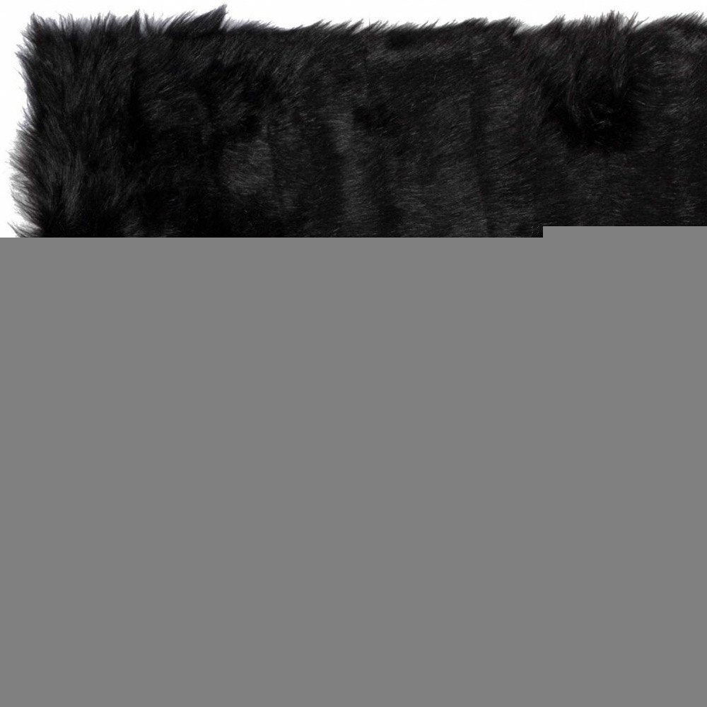 5' X 8' Black Shag Area Rug