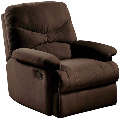 35" Chocolate Microfiber Recliner
