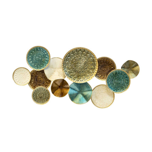 21" X 41" Gold Metal Circle