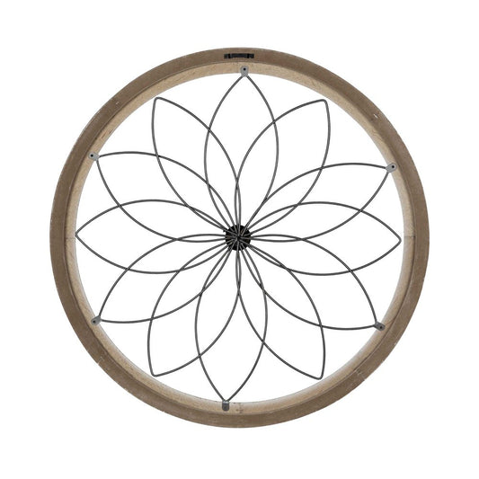 26" X 26" White Metal Circle