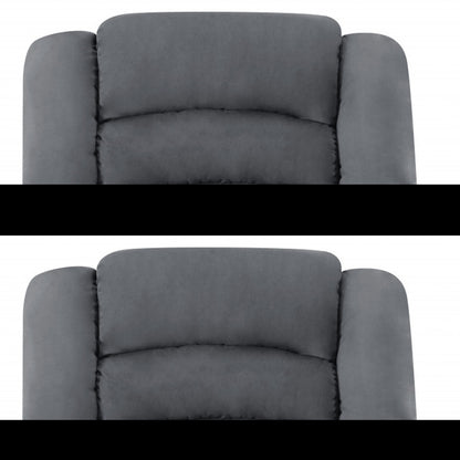 40" Contemporary Grey Fabric Chair