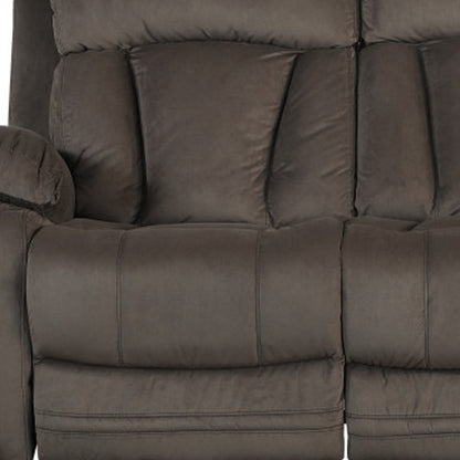 40" Modern Brown Fabric Sofa
