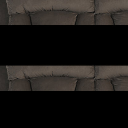 40" Modern Brown Fabric Loveseat