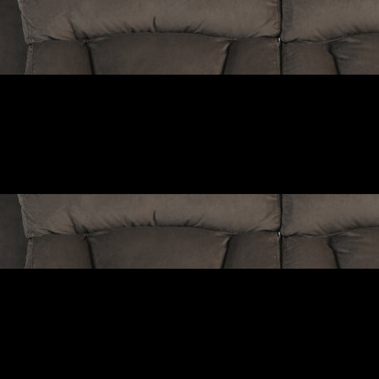 40" Modern Brown Fabric Loveseat