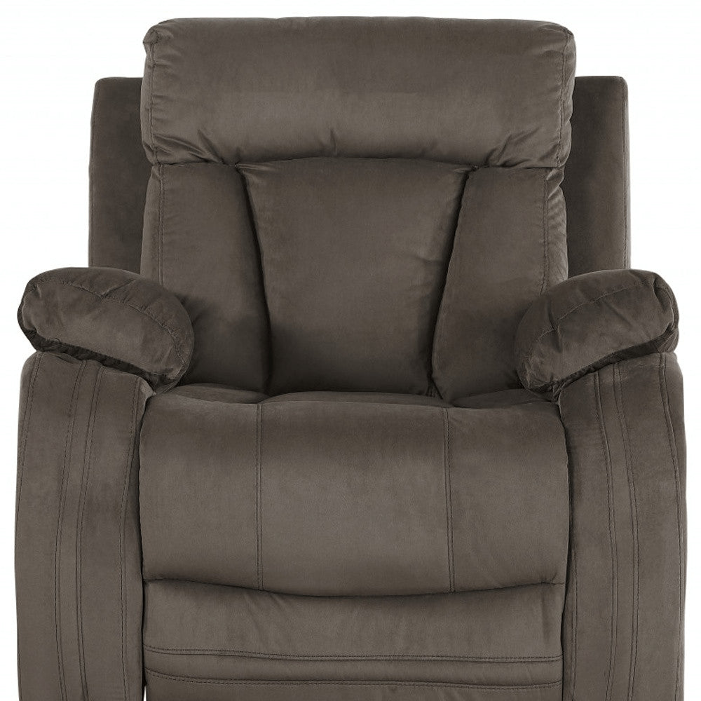 40" Modern Brown Fabric Chair