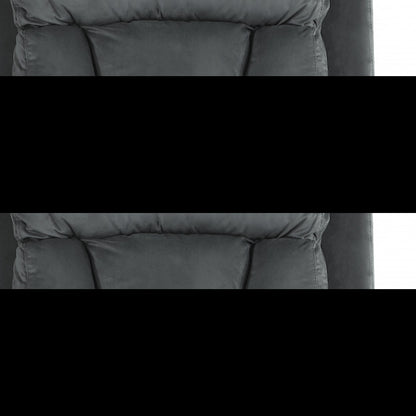 Three Piece Indoor Gray Microsuede Six Person Seating Set