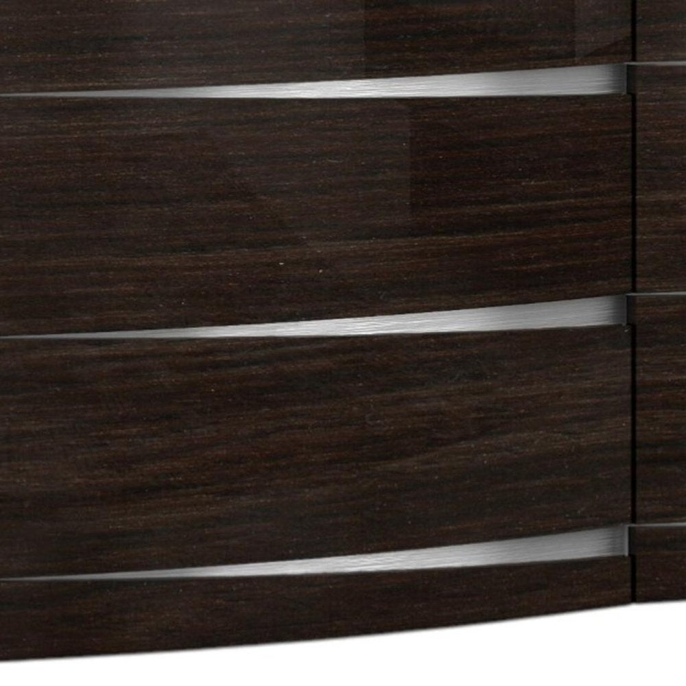 32" Exquisite Wenge High Gloss Dresser