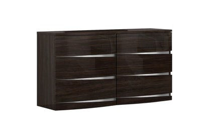 32" Exquisite Wenge High Gloss Dresser