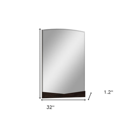 43" Dark Brown Dresser Mirror