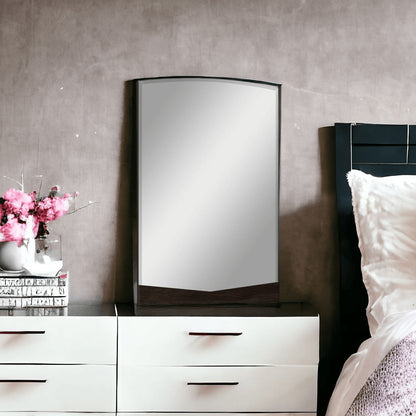 43" Dark Brown Dresser Mirror