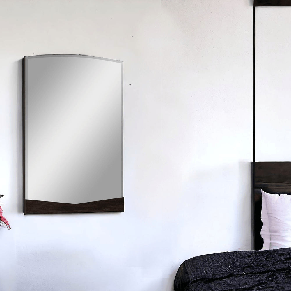 43" Dark Brown Dresser Mirror