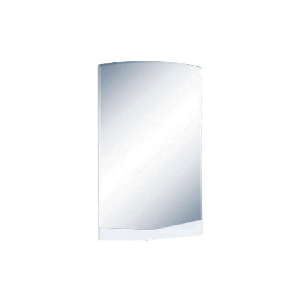 43" White Dresser Mount Frameless Bathroom Vanity Mirror