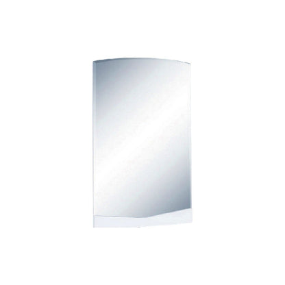 43" White Dresser Mount Frameless Bathroom Vanity Mirror