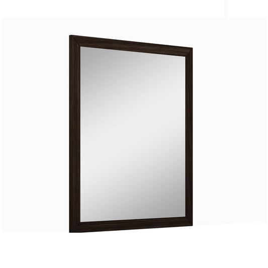 43" Dark Brown Framed Dresser Mirror