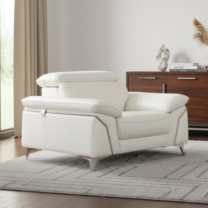 51" Gray Chair and a Half