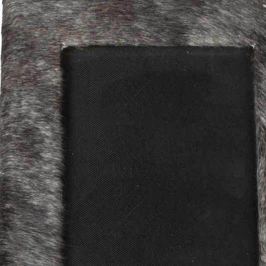 4" x 6" Gray Cowhide Tabletop Picture Frame with Mat