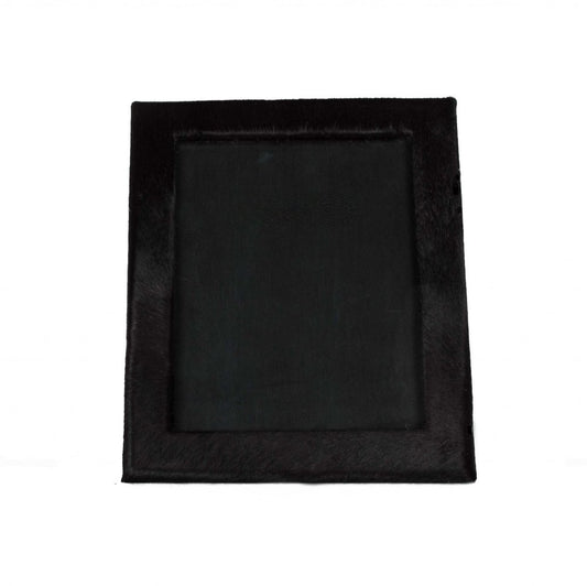 8" x 10" Gray Cowhide Tabletop Picture Frame with Mat