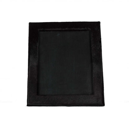 8" x 10" Gray Cowhide Tabletop Picture Frame with Mat