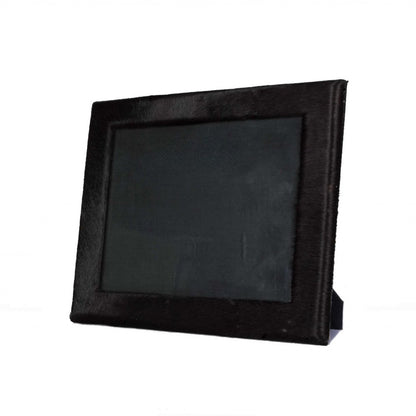 8" x 10" Gray Cowhide Tabletop Picture Frame with Mat