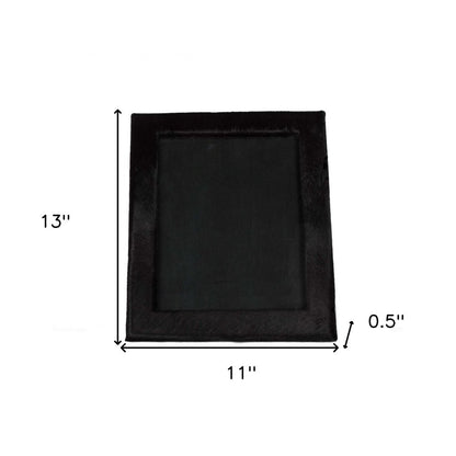 8" x 10" Gray Cowhide Tabletop Picture Frame with Mat