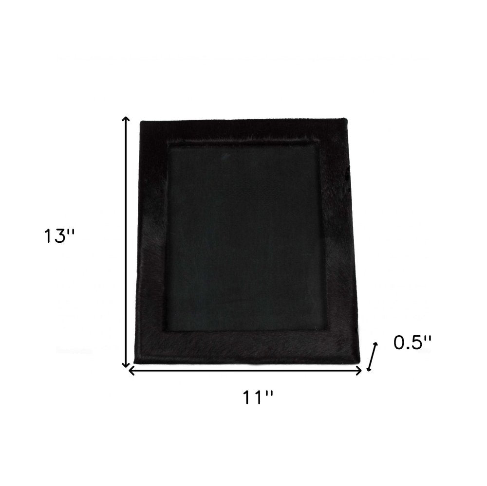 8" x 10" Gray Cowhide Tabletop Picture Frame with Mat