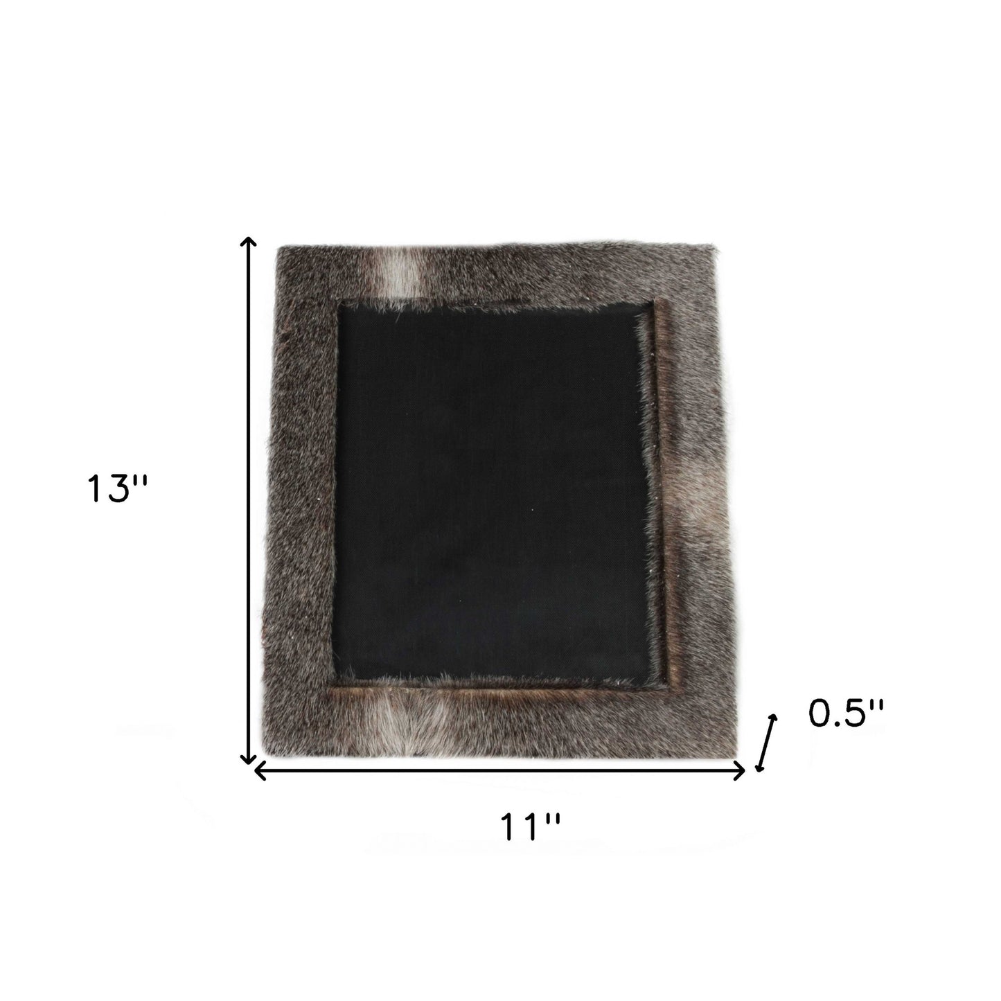 11" X 13" Black  Cowhide   8" X 10" Picture Frame