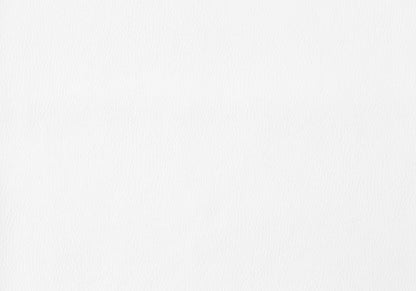 Set of Two Tufted White And Silver Upholstered Faux Leather Dining Side Chairs