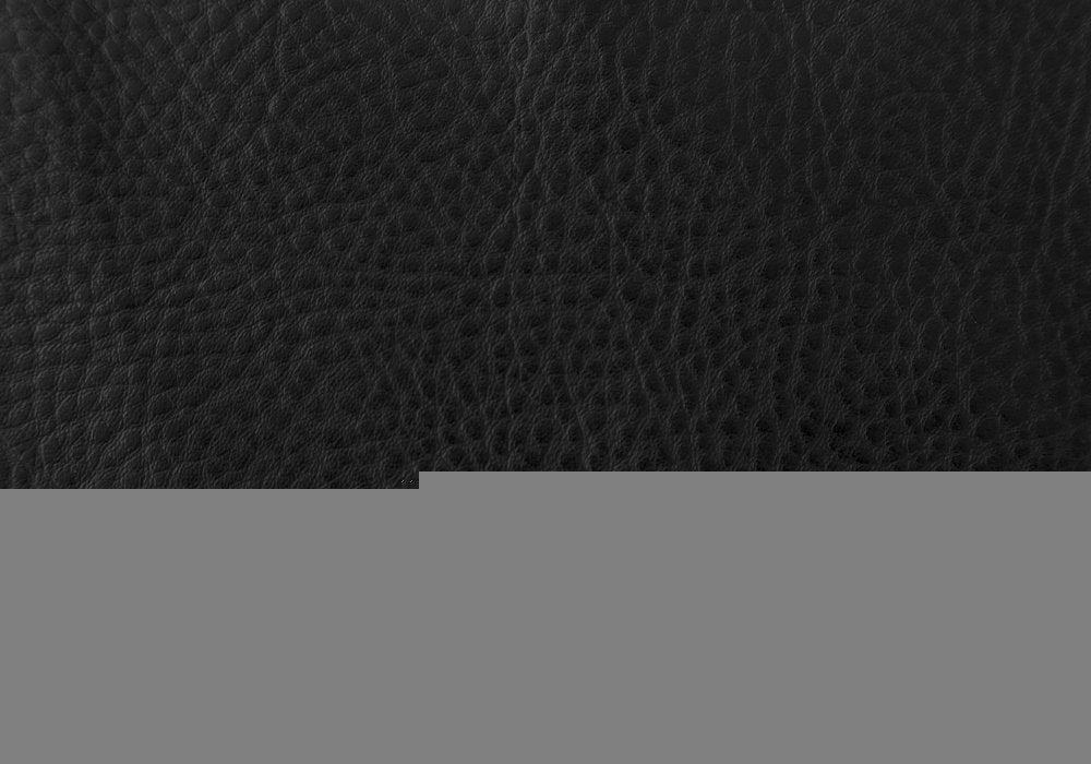 Set of Two Black And Silver Upholstered Faux Leather Dining Side Chairs