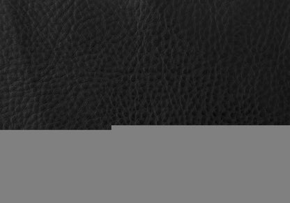 Set of Two Black And Silver Upholstered Faux Leather Dining Side Chairs