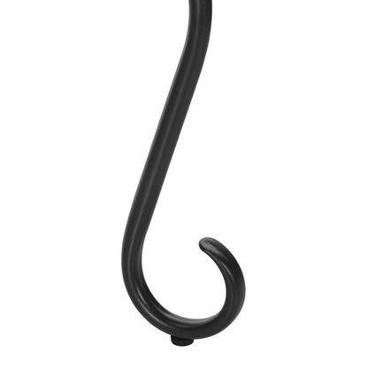 21" X 21" X 74" Black  Metal  Coat Rack