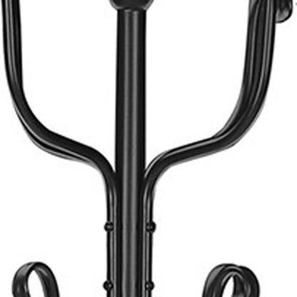 21" X 21" X 74" Black  Metal  Coat Rack