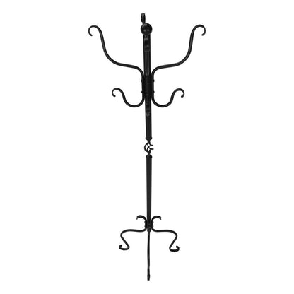 21" X 21" X 74" Black  Metal  Coat Rack