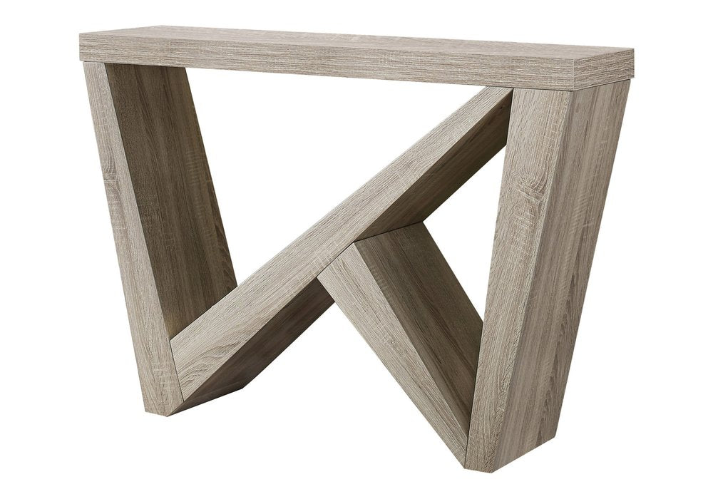 47" Taupe Abstract Console Table