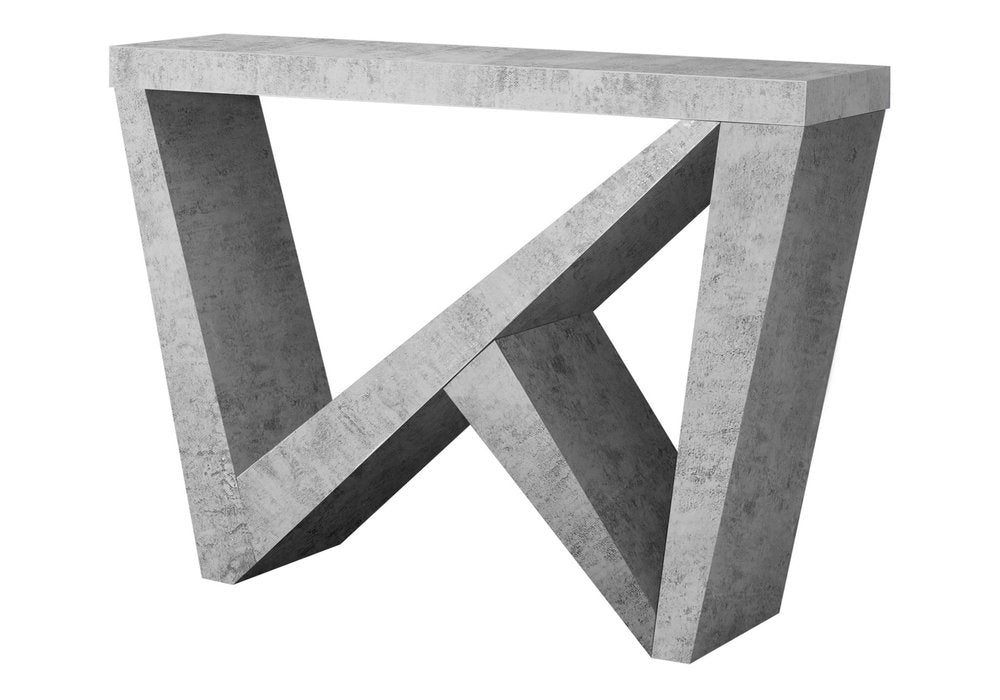47" Gray Abstract Console Table
